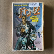 HENRY WINKLER  THE FONZ  HAPPY DAYS SIGNED COLORFORMS TOY BOX JSA MJR