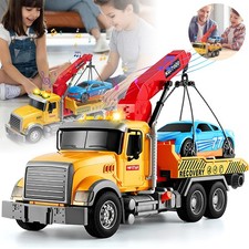 Car Transporter Toy Crane Toy With Lights Sound Effects Educational Collectible