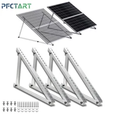 2 Set 114CM 118CM Solar Panel Bracket Mount 0-90° Adjustable Tilt RV Home Garden