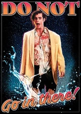 ACE VENTURA DO NOT GO IN THERE!  ATA-BOY MAGNET  2.5” X 3.5” NEW