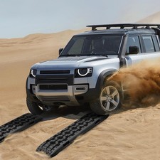 Anfahrhilfe Reifen Board Off Road Sand 2 Stück Schnee Auto Sandbleche Gripmatte