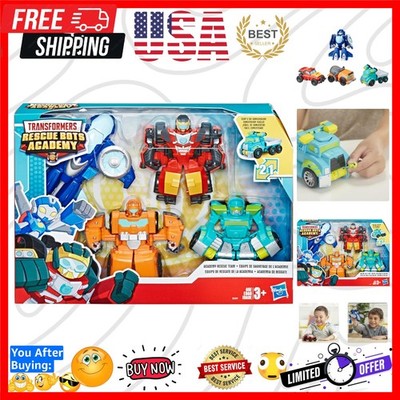 Heroes Transformers Rescue Bots Academy Rescue Team Pack, 4 Collectible 4.5'' ...