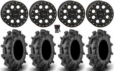 System 3 SB-7 14" Wheels Bk (4+3) 30" Terminator Max Tires Kawasaki Teryx Mule