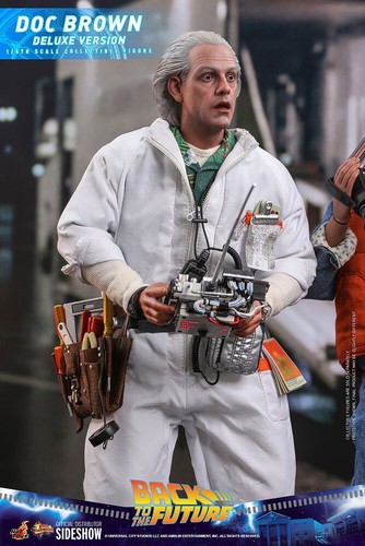 Back To The Future Movie Masterpiece Action Figure 1/6 Doc Brown Deluxe HOT TOYS - Foto 8 di 10