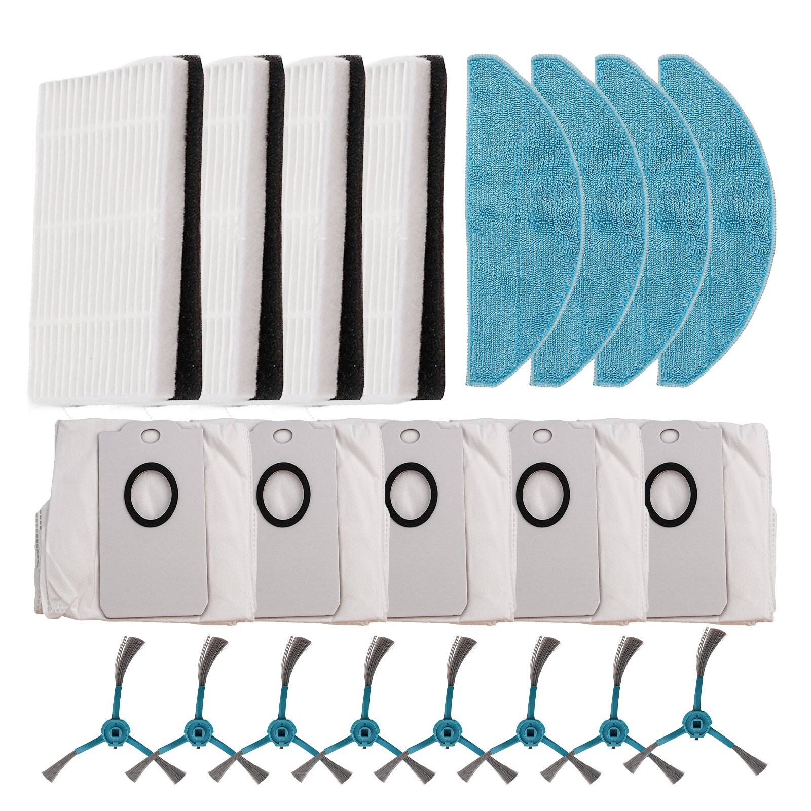 Filters Mop Cloth Dust Side Brush For Conga Immortal Filter Brush New