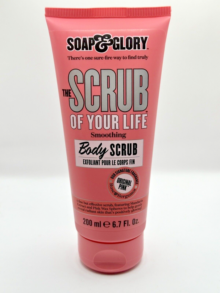☆ New- Soap & Glory The Scrub Of Your Life Body Scrub Exfoliant Smoothing 6.7oz☆