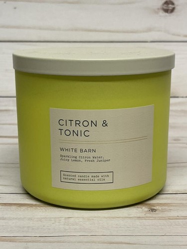 x2 Bath & Body Works Citron & Tonic 3-Wick Candles - Picture 2 of 3