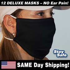 1 Dozen DELUXE Washable Face Masks - Double H...