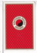 Single Railroad Playing Card "Northern Pacific", NPR 5a, Bollhagen, Stand, 1950