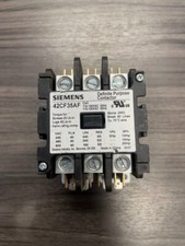 Siemens 42CF35AF 120VAC Coil 40A 3-Pole Definite Purpose Contactor