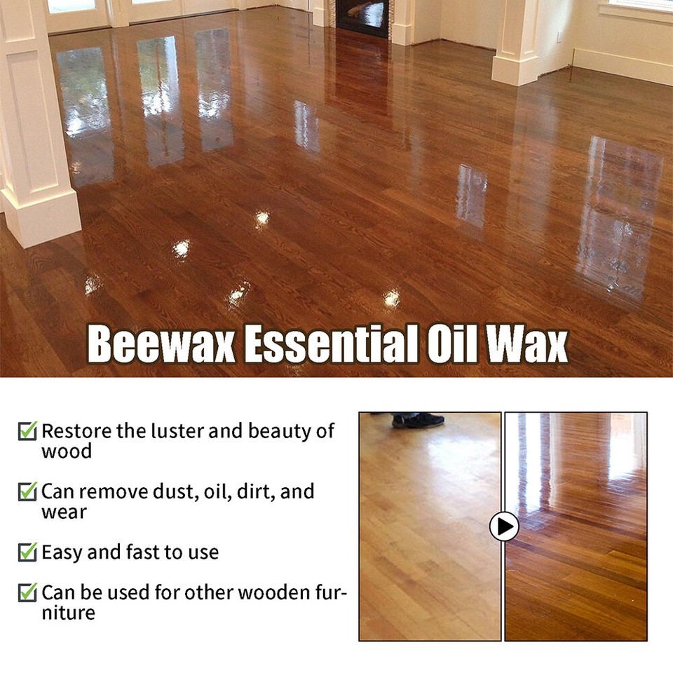 120ml Beewax Spray Furniture Polish, Natural Wood Floor Cleaner and