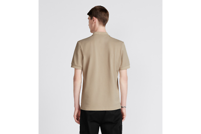 Christian Dior CD Icon Polo Shirt Beige Cotton Piqué | eBay