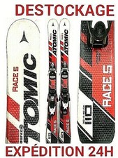 Ski Usati Bambino ATOMIC "RACE 5" Taglia: 110 Cm = 1 Metro 10 + Fissaggi