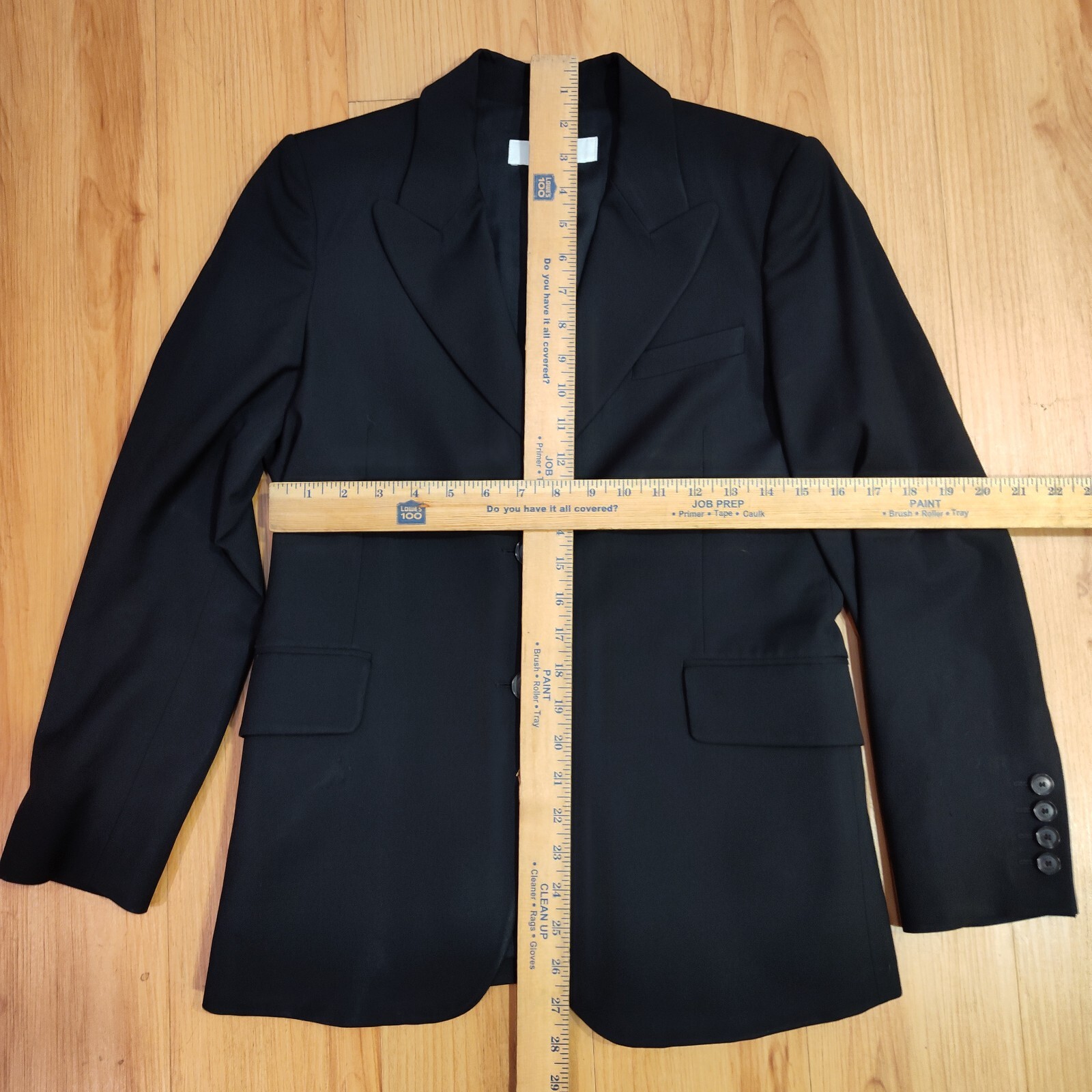 Gucci Women's Black Two Button Wool Blazer Sz 42 thumbnail 3