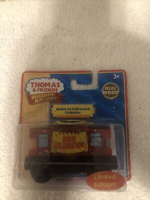 Thomas The Train Wooden 2010 Sodor Celebration Caboose NIB Rare Limited Edition