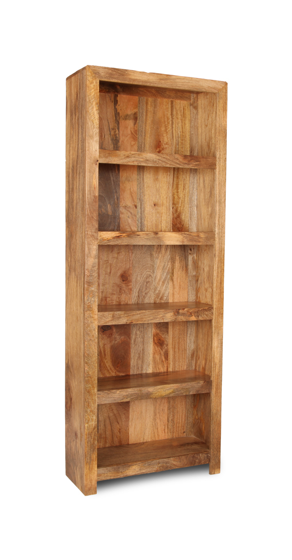 SOLID MANGO WOOD LIGHT DAKOTA BOOKCASE NEW INDIAN FURNITURE
