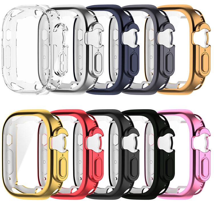 Watch Protective Cover TPU All-Inclusive Electroplating Case for iWatch Ultra