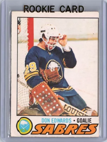 1977-78 O-Pee-Chee Don Edwards Rookie Buffalo Sabres #201