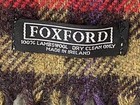 Foxford Scarf 100% Lambswool One Size Purple Red Gold Brown Made In Ireland 73" — photo 3