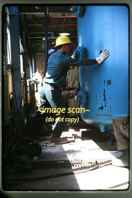 Iron Worker Men in 1963, Kodachrome Slide aa 28-16b