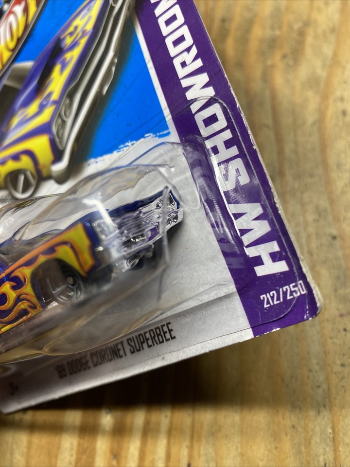 Hot Wheels 212 Showroom Heat 1969 69 DODGE SUPERBEE Blue