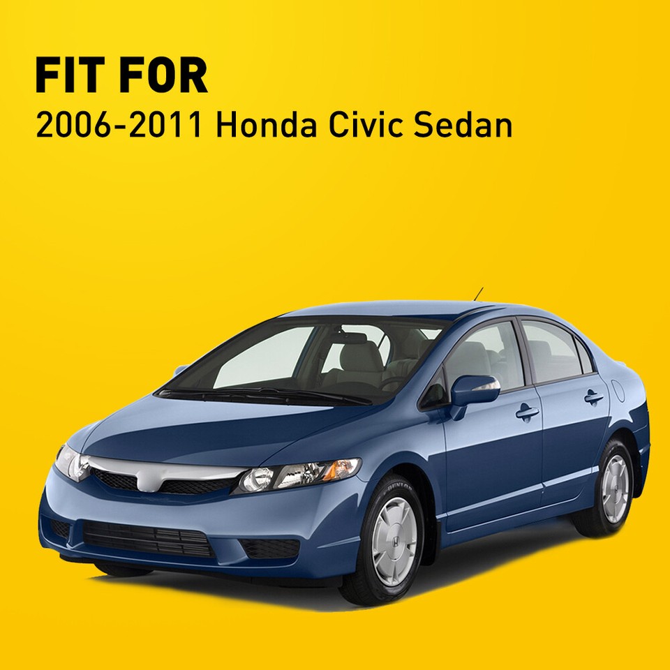 For 0611 Honda Civic Sedan 4Dr 20062011 Chrome Headlights Assembly