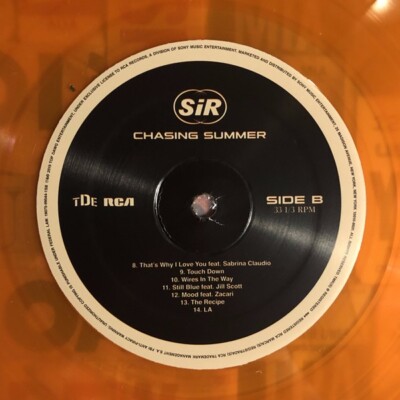 SiR - Chasing Summer LP レコード SiR ⁄ Chasing Summer 2019 ORANGE