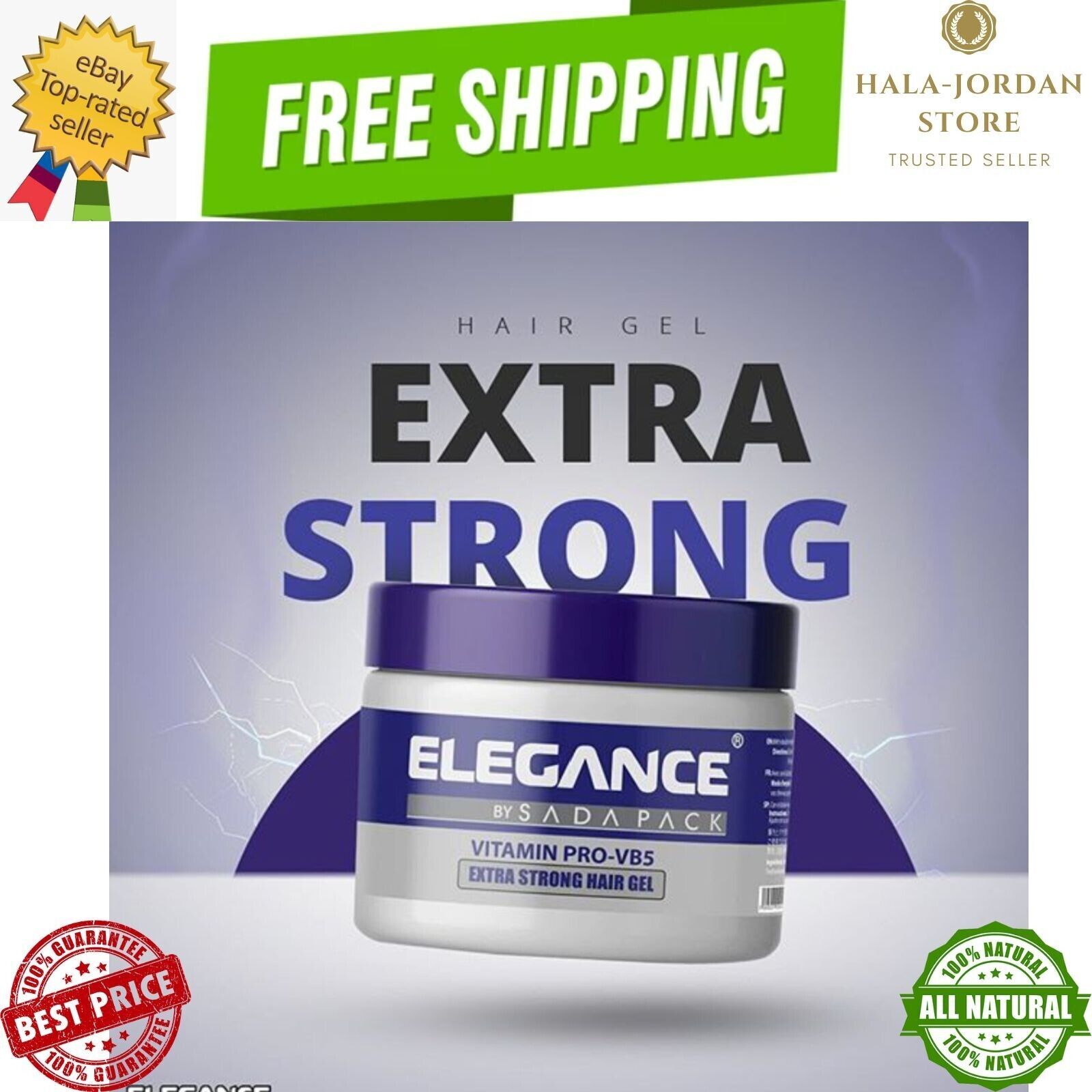 Elegance Vitamin Protection Extra Strong Hair Gel BUY 2 GET 1 FREE جل
