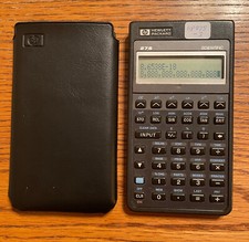 Vintage Hewlett Packard HP-27S Scientific Calculator -- TESTED/NEW BAT/MORE 3 