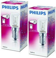 2X Philips KüHlschranklampe Lampe GlüHlampe FüR KüHlschrank E14 25W GlüHbirne