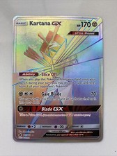 POKEMON TCG KARTANA GX 117/111 RAINBOW SECRET RARE Crimson Invasion  on eBay