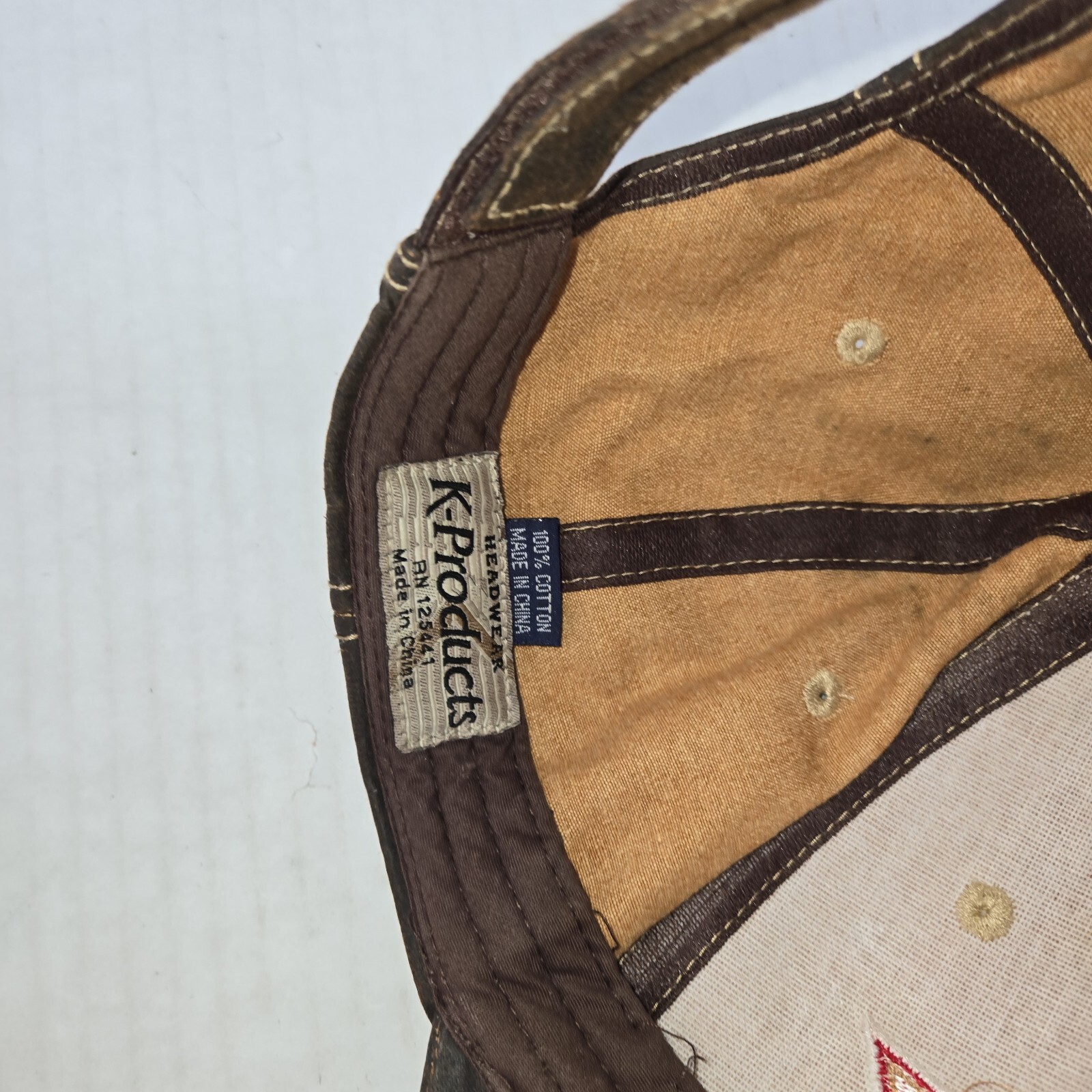 Budweiser Leather Hat Cap Adjustable Strapback By… - image 5