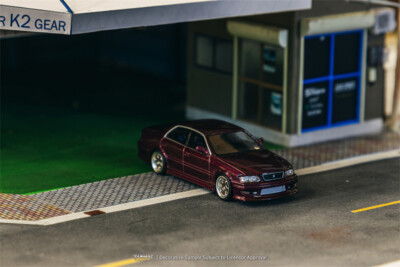 Tarmac Works 1:64 VERTEX Chaser JZX100 Purple Metallic Model Car