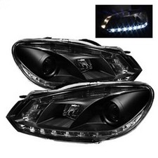 Spyder Projector Headlights DRL for Volkswagen Golf/GTI - Black