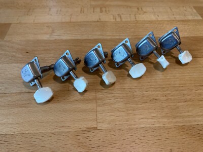 Fender Gitarren-Tuner CBS Ära weiße Tasten Stimmwirbel Mustang Coronado Duo Sonic