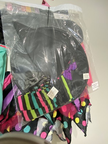 Niñas MISS MATCH BRUJA Disfraz Halloween Talla S 6/6X Tutú Vestido Medias Sombrero Nuevo con Etiquetas - Imagen 4 de 8