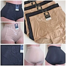 High Waisted Briefs Tummy Control Girdles 2,4 or 6 Pack Bikini Shaper Panties 75