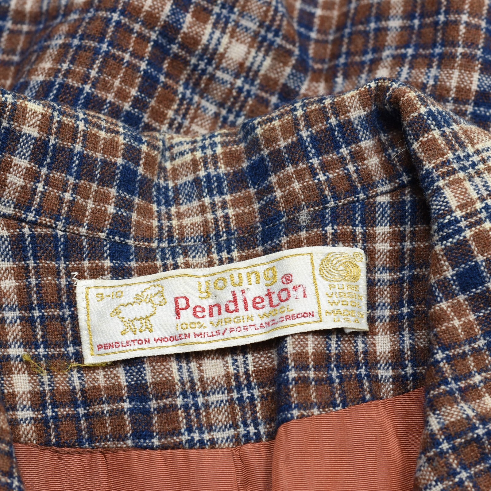 Pendleton Blazer Button Plaid Wool Multicolor Siz… - image 8