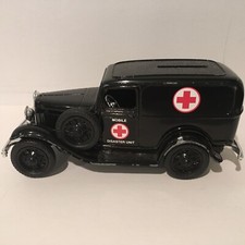 1932 FORD Delivery Van Mobile Disaster Unit, Black, Bank, The Ertl Co, Mexico