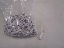AP ZIPPER SLIDER # 5 WHITE METAL SINGLE PULL SET OF (100)