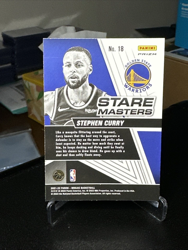 2021-22 Panini Mosaic - Stare Masters Mosaic Prizm #18 Stephen Curry - Image 4 of 4