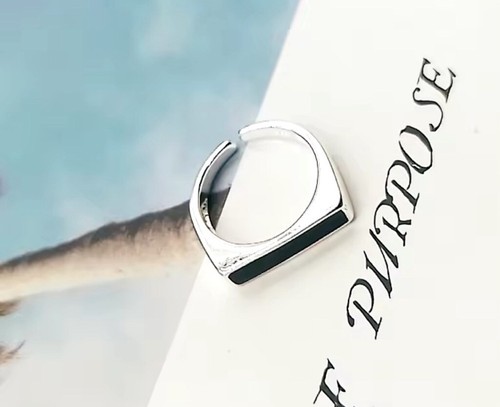 NEW Unisex/Women’s Bar 925 Sterling Silver Ring Adjustable Band