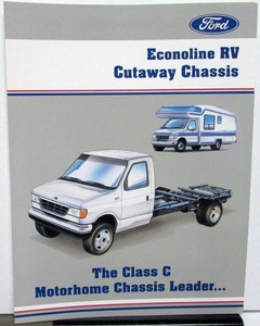 1992 Ford Econoline Rv Class C Motorhome Cutaway Chassis Brochure Camper Ebay