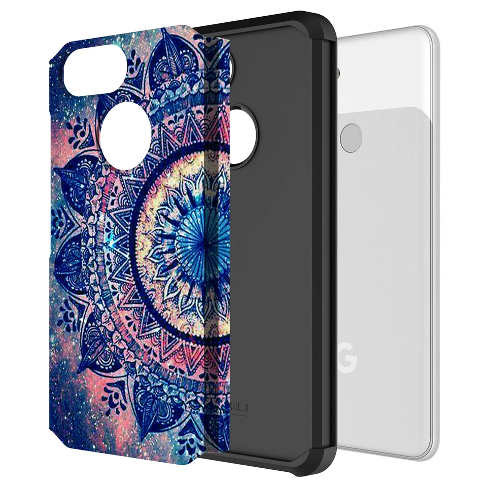 For Google Pixel 3 Hybrid Graphic Colorful Case - Image 2 of 4