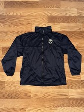 Olympics Track Jacket Mens L United States Olympic Committee Made in USA USOC