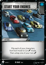 Transformers TCG 1X START YOUR ENGINES Rare R 068/081 - Wave 1 2018 Battle Card