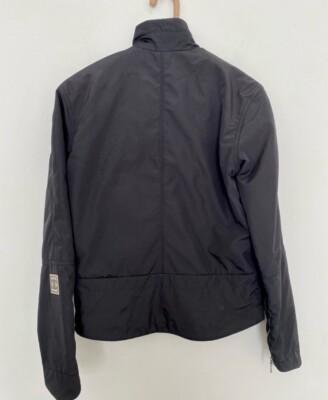 Chanel Women's Vintage Jacket Sports Line Ski Black Nylon Size 38