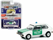 GREENLIGHT 1:64 1974 VOLKSWAGEN GOLF MK1 POLICE BERLIN GERMANY MODEL 42930B-5B2