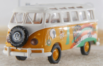 Brekina VW T1 1:87 A.S.S T1b Samba Flower Power Free Love Peace 31810 0992 EVP