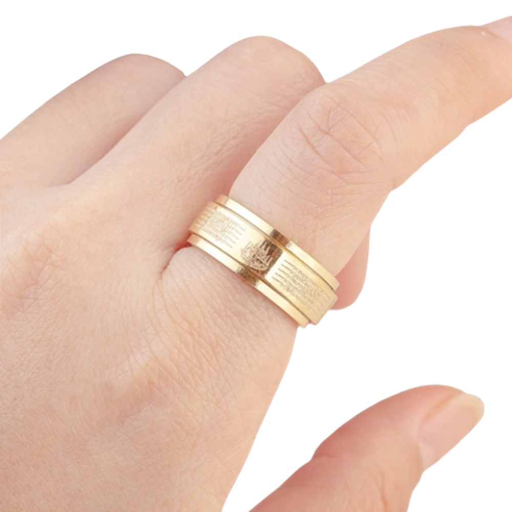 Yant 5 Row Talisman Ring Thai Buddha Amulet Magic Lucky Power